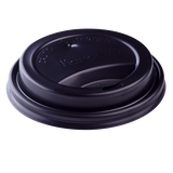 12oz Insulated Paper Hot Cups and Black Sipper Dome Lids (90mm) - 1,000 ct
