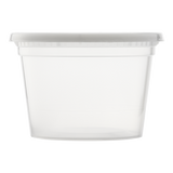 16oz PP Plastic Injection Molded Deli Containers & Lids - 240 ct