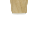 4oz Ripple Paper Hot Cups - Kraft 62mm) - 1000 ct