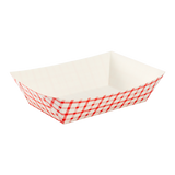 Food Tray - Shepherd's Check (Red) - 2.5 lb