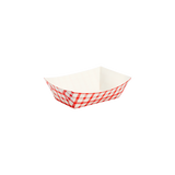 Food Tray - Shepherd's Check (Red) - 0.5 lb