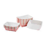 Food Tray - Shepherd's Check (Red) - 0.5 lb