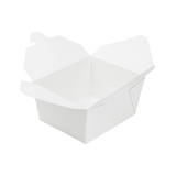 30 fl oz. Fold-To-Go Box #1 - White - 450 ct