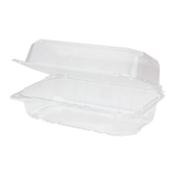 9" x 5" PET Plastic Hinged Containers - 250 ct