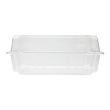 8''x8'' PET Plastic Hinged Containers - 250 ct