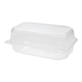9" x 5" PET Plastic Hinged Containers - 250 ct