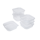 48oz PET Tamper Resistant Deli Container with Flat Lid 200 Sets