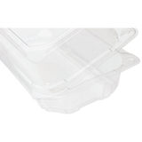 9" x 5" PET Plastic Hinged Containers - 250 ct