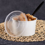 10 Oz PP Plastic Food Container Flat Lids (96mm) - 1,000 ct