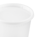 24oz PP Plastic Injection Molded Deli Containers & Lids - 240 ct