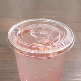 98mm PET Plastic Flat Lids - 1,000 ct
