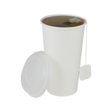 24oz Paper Hot Cups - White (90mm) - 500 ct