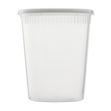 32oz PP Plastic Injection Molded Deli Containers & Lids - 240 ct,
