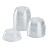 98mm PET Plastic Dome Lids - Wide Opening - 1,000 ct