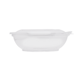16oz PET Plastic Tamper Resistant Hinged Salad Bowl with Dome Lid - 240 sets
