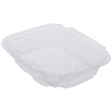 8oz PET Plastic Tamper Resistant Hinged Deli Container with Lid - 200 ct