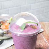 16oz PET Plastic Dome Lids (112mm) - 1,000 ct