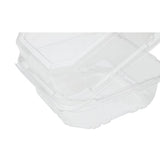 6''x6'' PET Plastic Hinged Containers - 500 ct