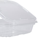 8oz PET Plastic Tamper Resistant Hinged Deli Container with Lid - 200 ct
