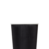 20oz Ripple Paper Hot Cups - Black (90mm) - 500 ct