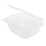 24oz PET Plastic Hinged Deli Container - 200 ct