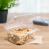 16oz PET Plastic Hinged Deli Container - 200 ct