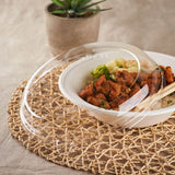 PET Plastic Dome Lid for 24 oz. Bagasse Bowls - 200 ct
