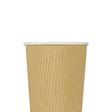 20oz Ripple Paper Hot Cups - Kraft (90mm) - 500 ct