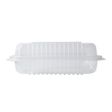 8'' x 8'' PP Plastic Hinged Container, 1 compartment - 250 ct