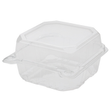 6''x6'' PET Plastic Hinged Containers - 500 ct