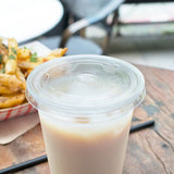 95mm PS Plastic Flat Lids - 2,000 ct