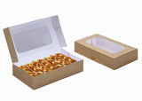 PLAIN FOIL COOKIE BOX W/WINDOW AUTO BOX 8.5x5.5x2 200 Ct/Cs