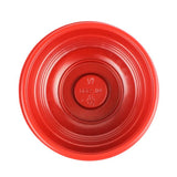 16 oz Black and Red Microwavable Plastic Bowl With Clear Lid Combo - 1 case (300 set)