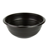 32 oz Black Plastic Microwavable Teriyaki Bowl - 1 case (300 ct)