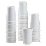 16oz Insulated Paper Hot Cups - White (90mm) - 500 ct