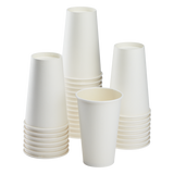 16oz Paper Hot Cups - White (90mm) - 1,000 ct