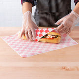 Red Check Deli Sandwich Wrap Paper