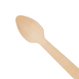 Wooden Compostable Heavy Weight Tasting Spoon - 4,000 ct