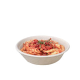 32oz Bagasse Bowl, Round, Natural - 500 ct